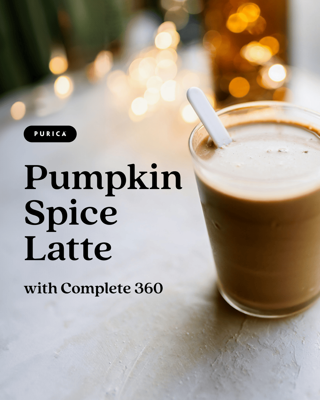 Purica Partnership Purica Social recipe latte - Purica Partnership